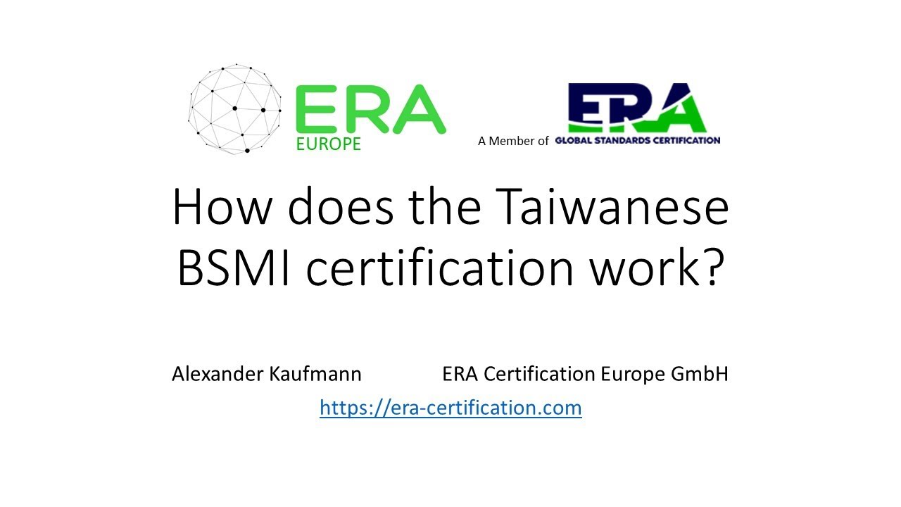 How does the Taiwanese BSMI certification work?
